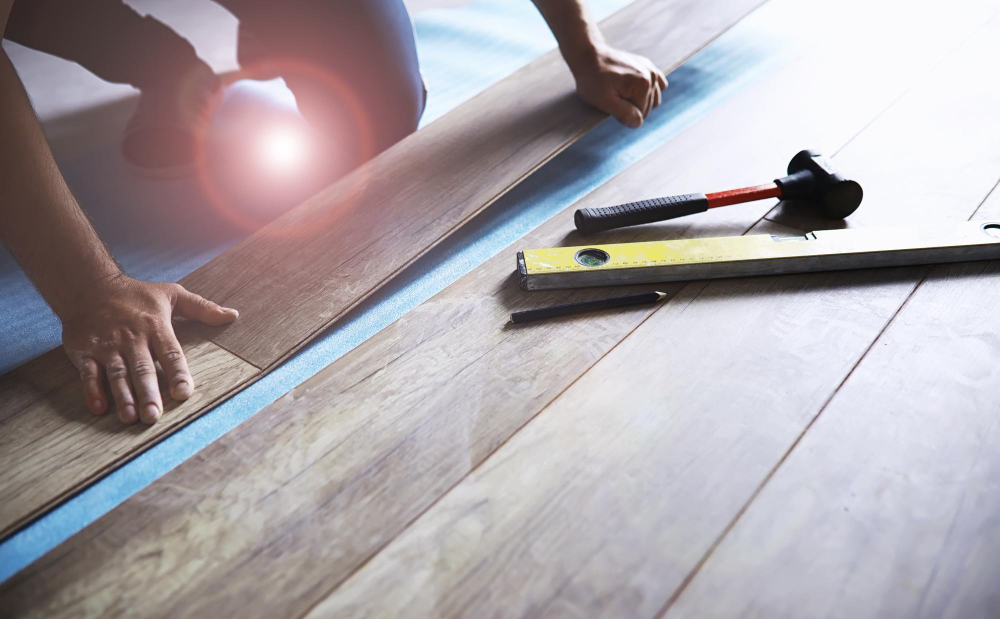 Pose parquet avant vitrification